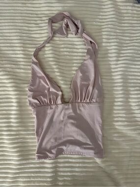 Garage Light Lavender Halter Crop Top